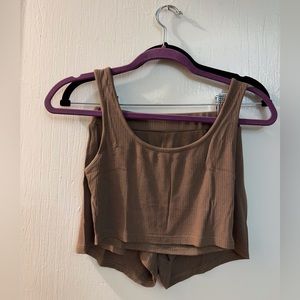 SHEIN Brown two piece set